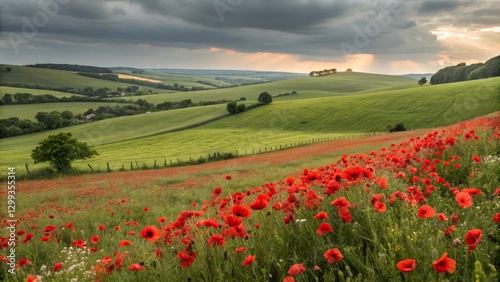 Rolling Hills Poppy Field S...