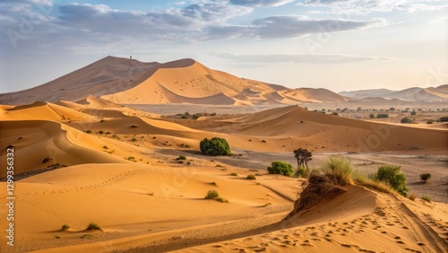 Golden Dunescape Wide Shot ...