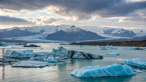 Glacial Lake Landscape Wide...