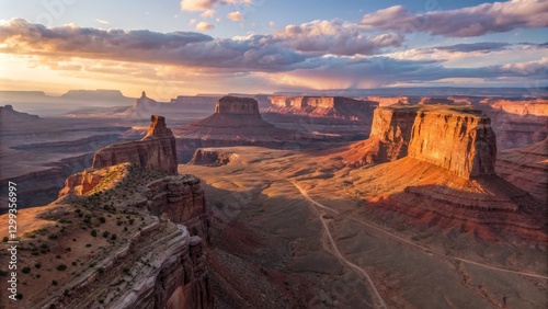 Canyonlands Sunset Aerial V...