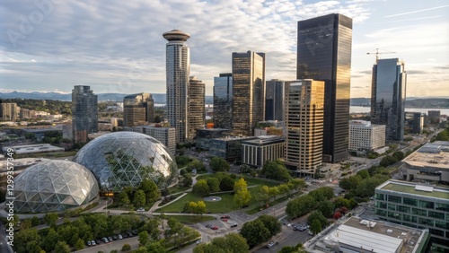 Aerial View Vancouver Citys...