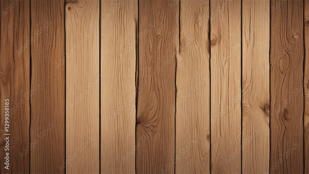 Fototapeta premium Wood planks vector background. Wooden surface background. Old Wooden Background. Wooden texture background.