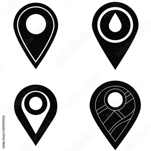 Free Download set of map pointers vector - GFXLoad