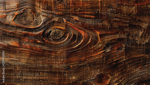 Old wood texture. Abstract wooden surface. Wood texture with knots. Old wooden surface background. 