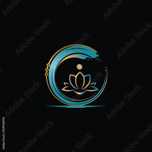 Charity logo, wellness logo, care logo, spa logo or non-profit branding design vector