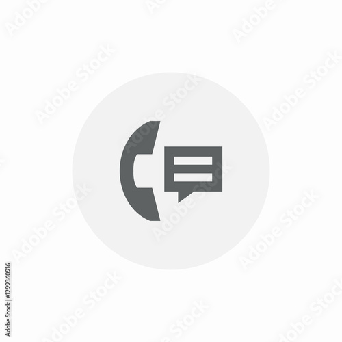 call conversaton icon sign vector