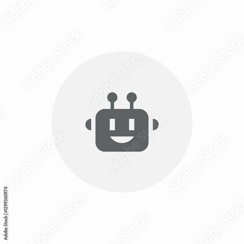 chat bot icon sign vector
