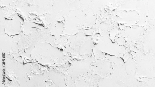 Textured White Plaster Wall