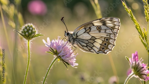 Marbled White Butterfly on ...