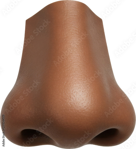 	
human nose and nostril, face part, brown black skin and anatomy, isolated transparent png	
