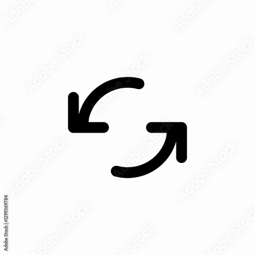 data sync icon sign vector