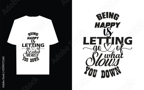 Motivational and funny text typography and illustration t-shirt design.