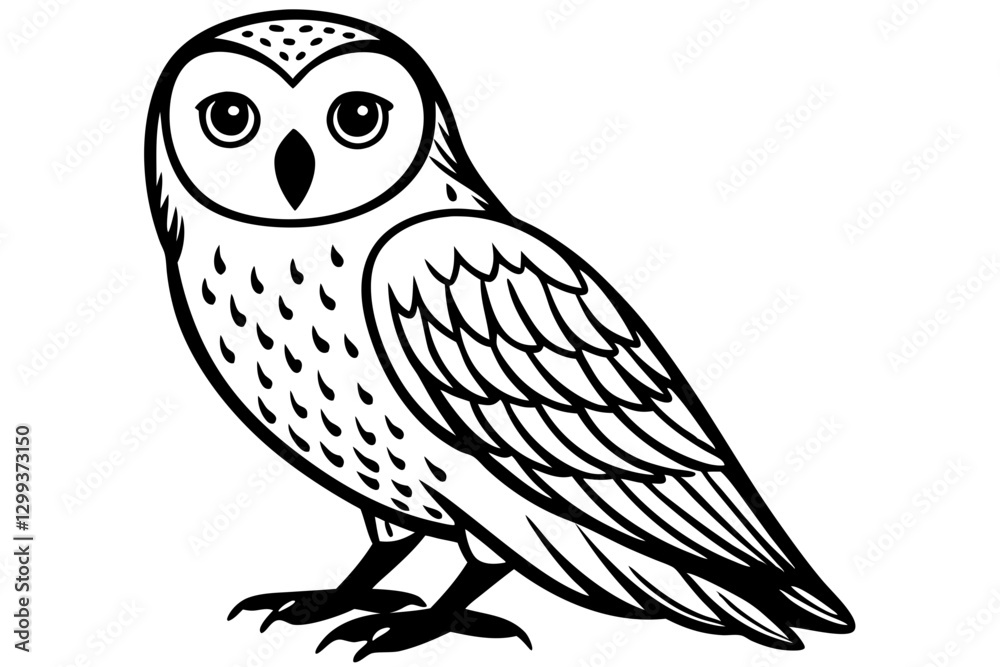 Snowy Owl Wildlife Vector Art Snowy Owl Wildlife Vector Art