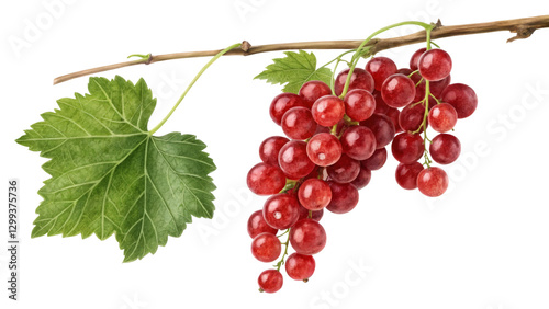 Red Currant Branch with Lea...