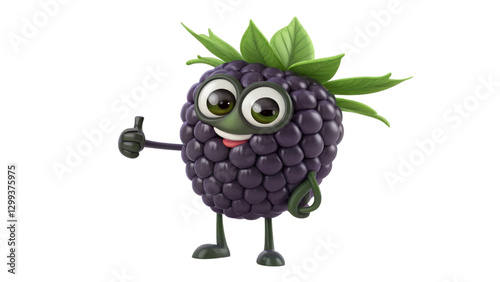 3D Cartoon Blackberry Chara...
