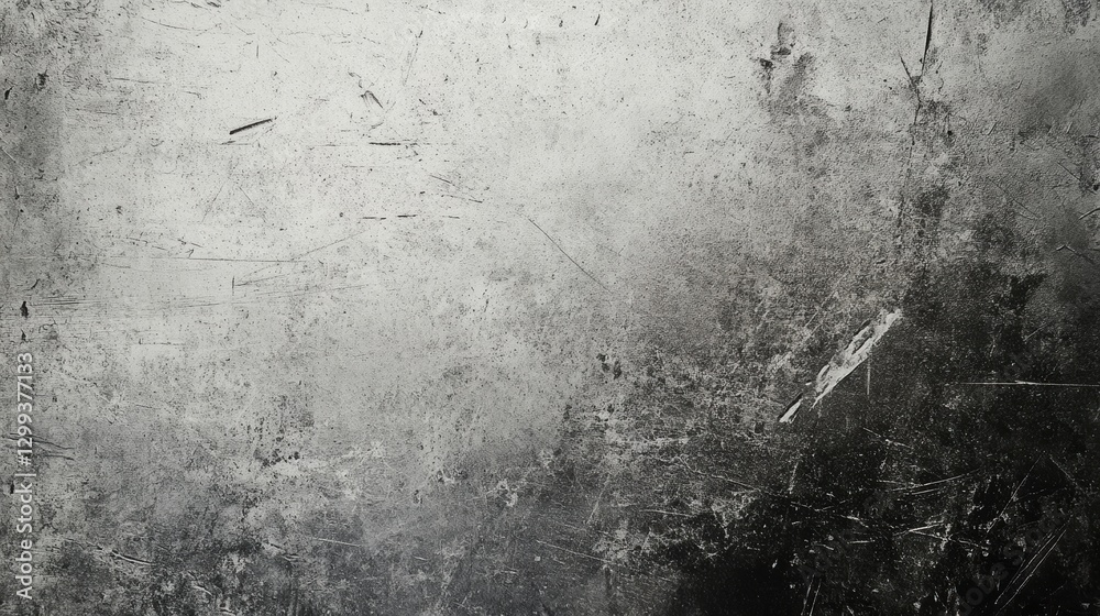 Fototapeta premium Grunge texture: Dark, scratched metal