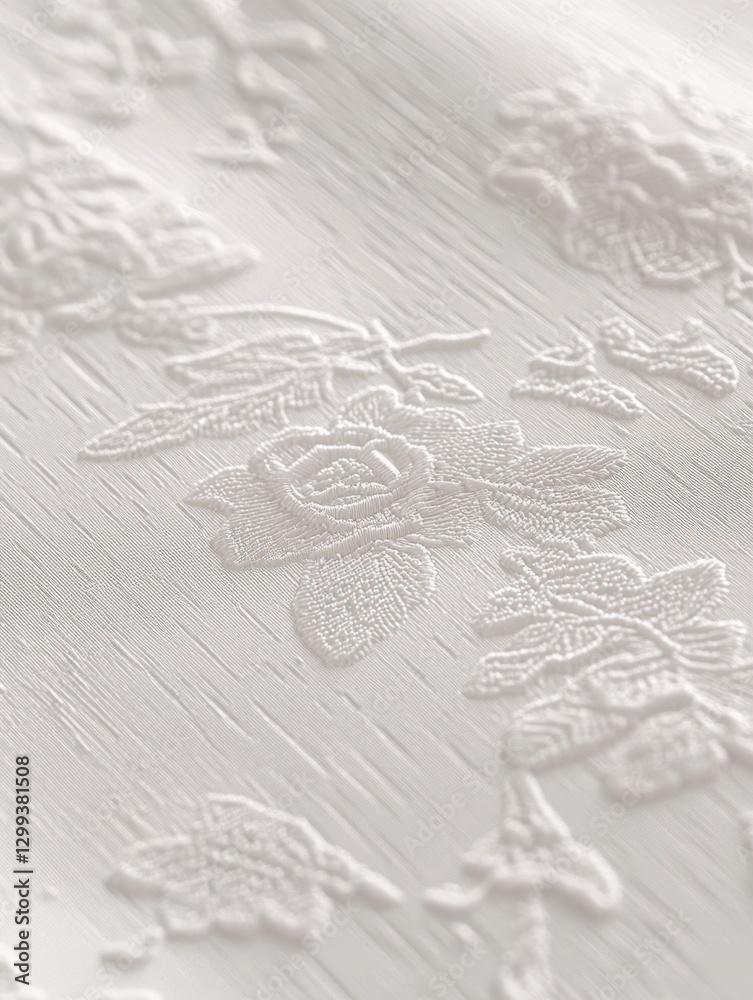 Obraz premium An elegant embossed logo mockup on textured paper, suitable for demonstrating branding with a sophisticated touch in a professional studio