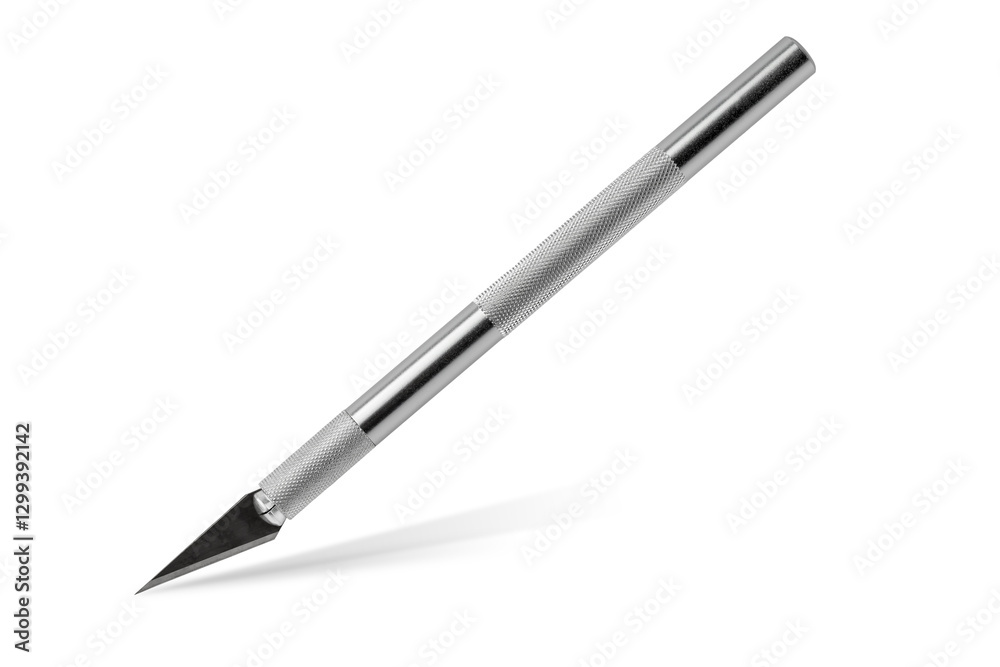 paper cutter, artist's tool, scalpel isolated on a white background paper cutter, artist's tool, scalpel isolated on a white background