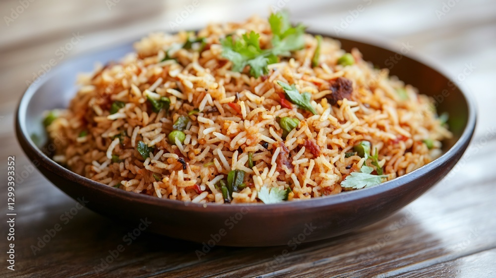 Flavorful rice dish fragrant spices basmati rice and your choice of chicken mutton or vegetables Served with raita or salad its a hearty and filling meal loved by foodies worldwide Flavorful rice dish fragrant spices basmati rice and your choice of chicken mutton or vegetables Served with raita or salad its a hearty and filling meal loved by foodies worldwide