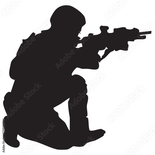 military soldier silhouette