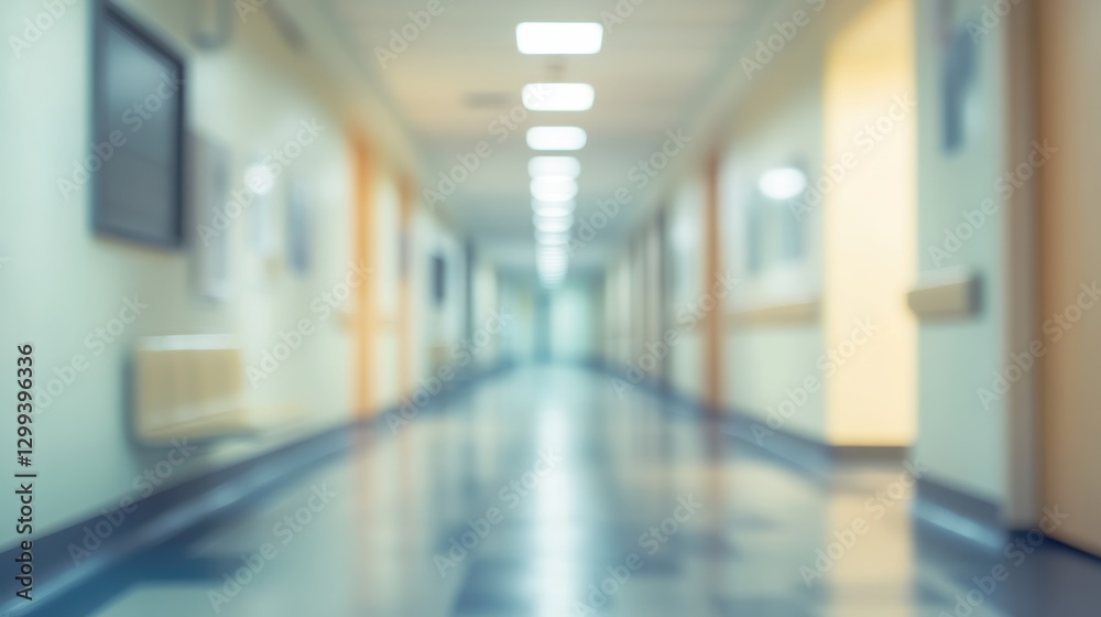 Fototapeta premium Blurred Hospital Corridor