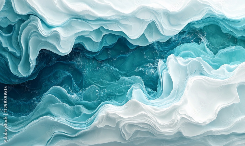 Abstract ocean waves, swirling turquoise water, textured design, background for websites Abstract ocean waves, swirling turquoise water, textured design, background for websites
