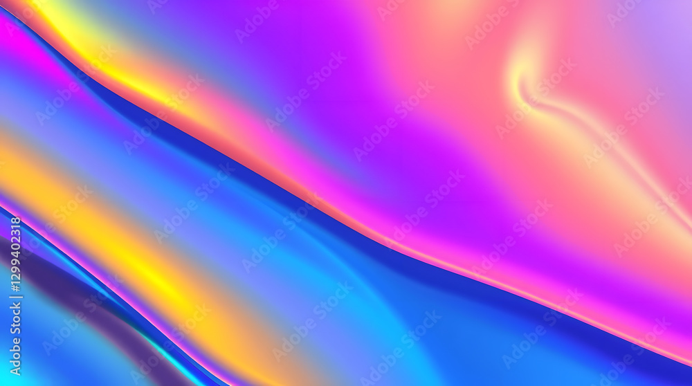 Obraz premium purple pink Abstract Holographic Texture Background with Fluid Iridescent Colors