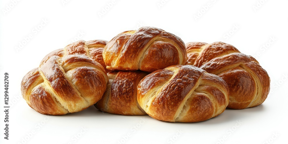 Freshly baked bread rolls arranged on a clean surface for a cozy breakfast or snack Freshly baked bread rolls arranged on a clean surface for a cozy breakfast or snack