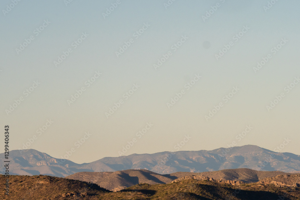 Fototapeta premium desert landscape with mountains
