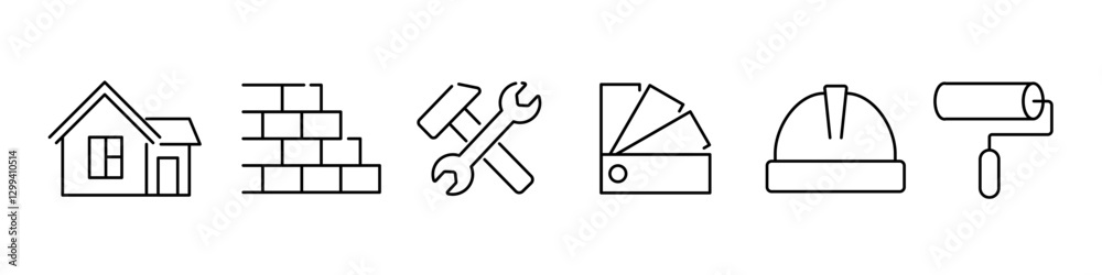 construction icon. renovation icon construction icon. renovation icon