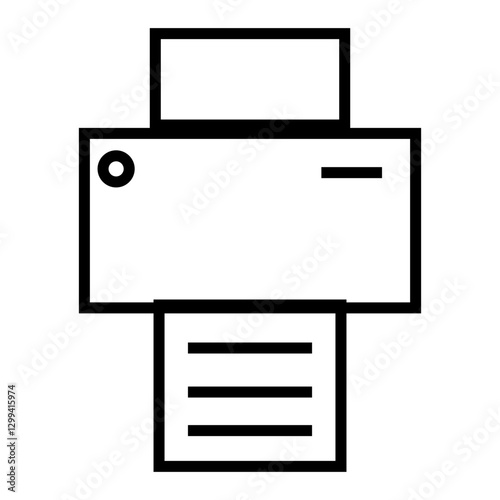 vector illustration of a printer