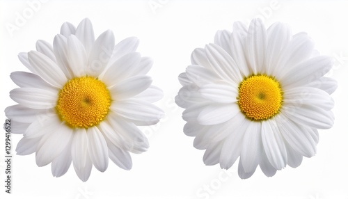 Daisy Flower: Delicate Bloom with Clipping Path on White