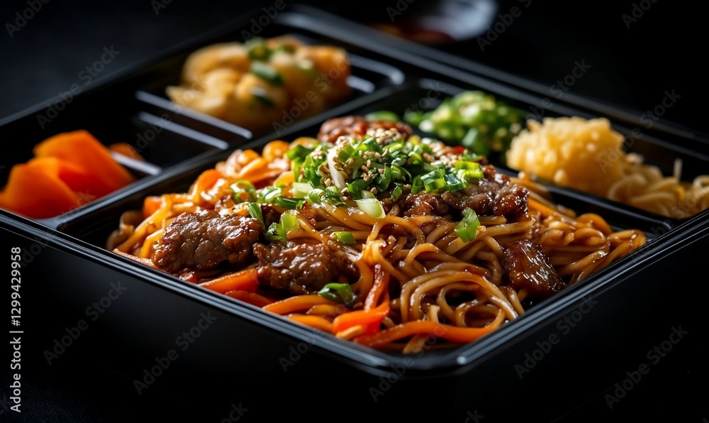 Exquisite Beef Noodle Bento Box, A Culinary Delight for Food Enthusiasts Exquisite Beef Noodle Bento Box, A Culinary Delight for Food Enthusiasts