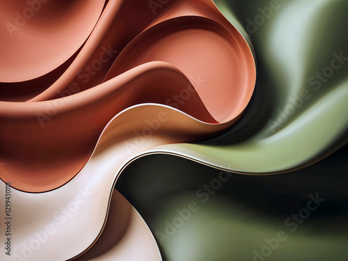 Abstract graphic design, artistic pastel 3d background, wallpaper, wall art, template