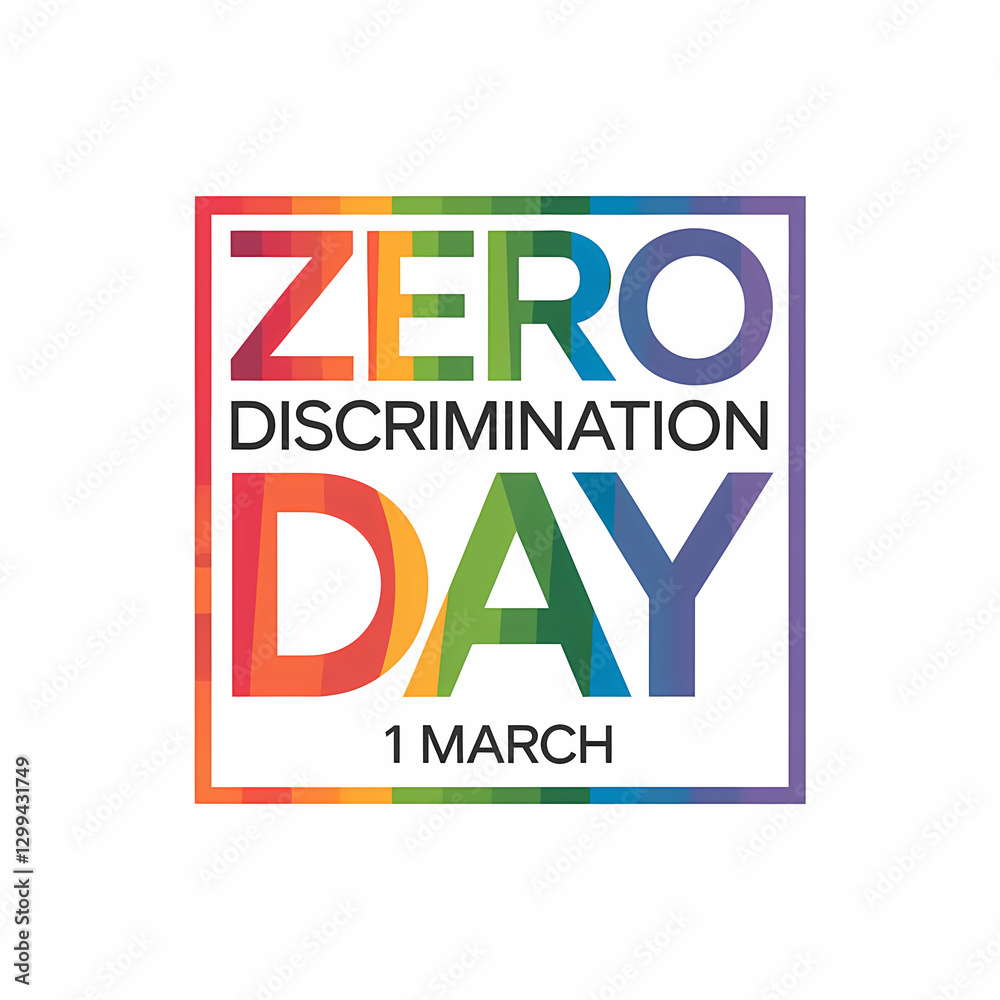 Fototapeta premium Zero Discrimination Day