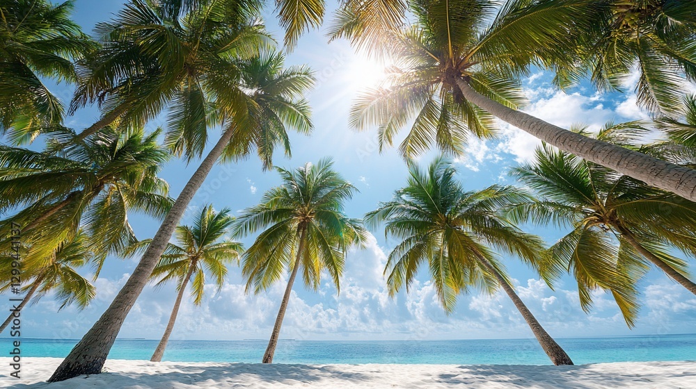 Tropical Palm Beach Sunlight Tropical Palm Beach Sunlight