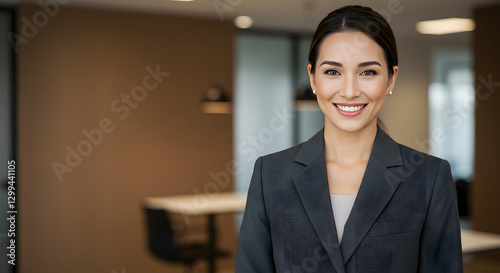 Smiling businesswoman in a suit confident leadership professional portrait corporate image