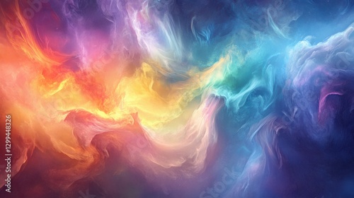 Wallpaper Mural Abstract Colorful Nebula Torontodigital.ca