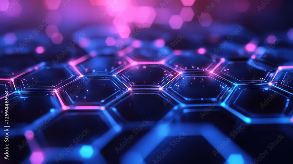 Futuristic Hexagonal Network (2) Futuristic Hexagonal Network (2)