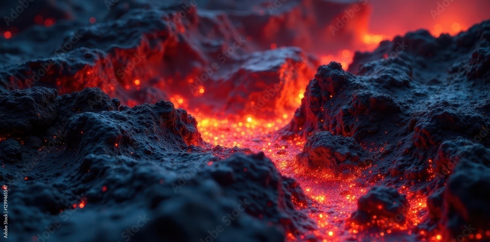 Molten red lava, rough texture, fiery background, heat texture, element, magma Molten red lava, rough texture, fiery background, heat texture, element, magma
