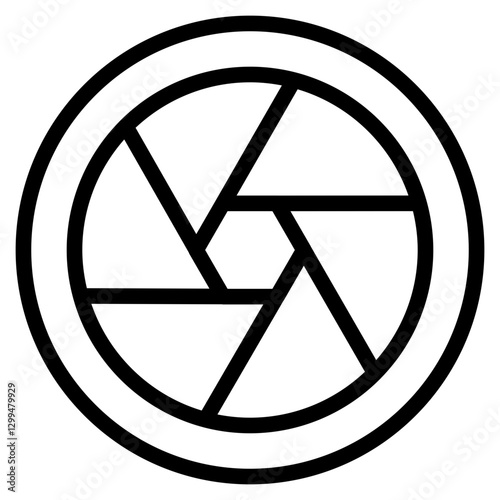 Apperture icon in vector illustration