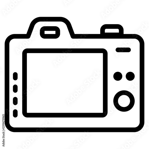 back camera icon in vector illustration