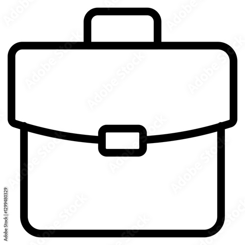portofolio line icon in vector illustration