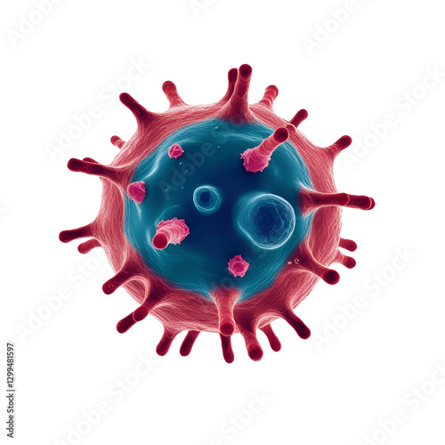 virus isolated on white