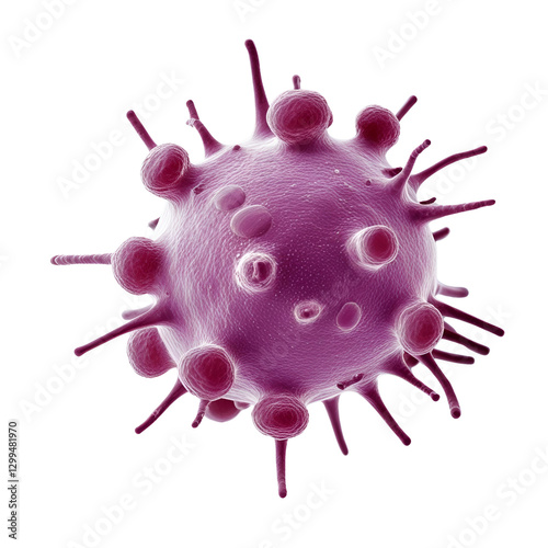 virus isolated on white