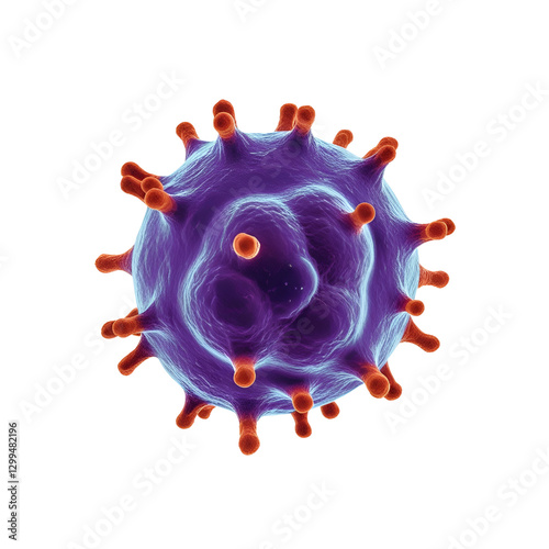 virus isolated on white