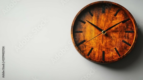 Wallpaper Mural Unique contemporary clock design isolated on white background with ample copy space Torontodigital.ca