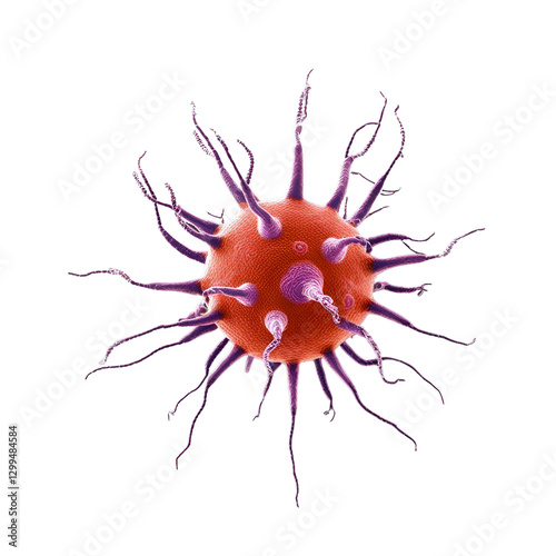 virus isolated on white
