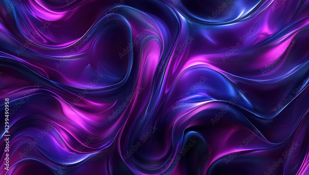 Fototapeta premium Abstract Purple and Blue Swirling Background