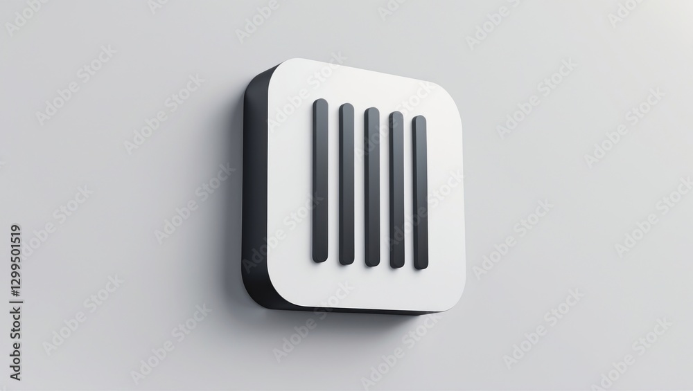 Minimalist 3D Vent Design with Sleek Lines and Modern Aesthetic for Architectural and Interior Minimalist 3D Vent Design with Sleek Lines and Modern Aesthetic for Architectural and Interior